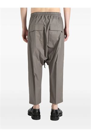 Grey cotton cropped pants RICK OWENS | RU01E5381P34